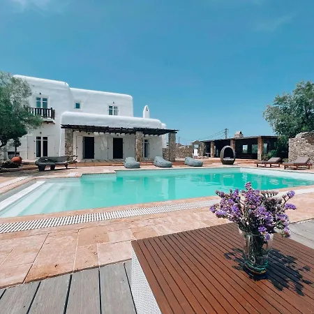 Dreamy Boho 5bed With Pool And Ocean View * Mykonos Town