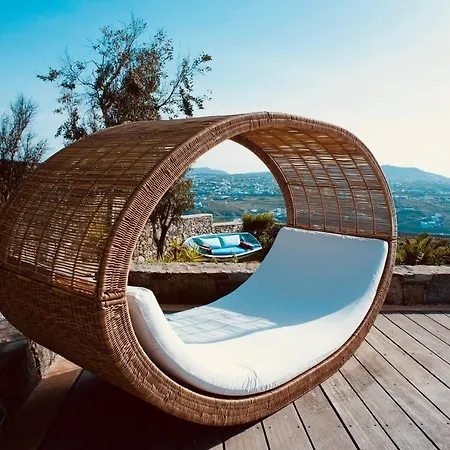 Dreamy Boho 5bed With Pool And Ocean View Villa Mykonos Town