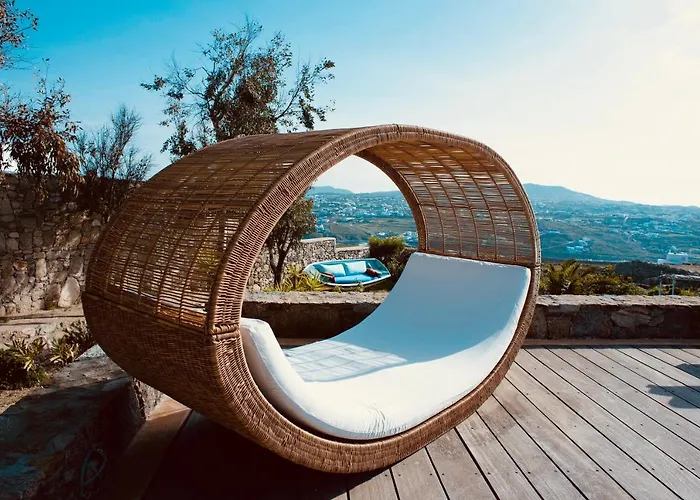 Dreamy Boho 5bed With Pool And Ocean View Villa Mykonos Town