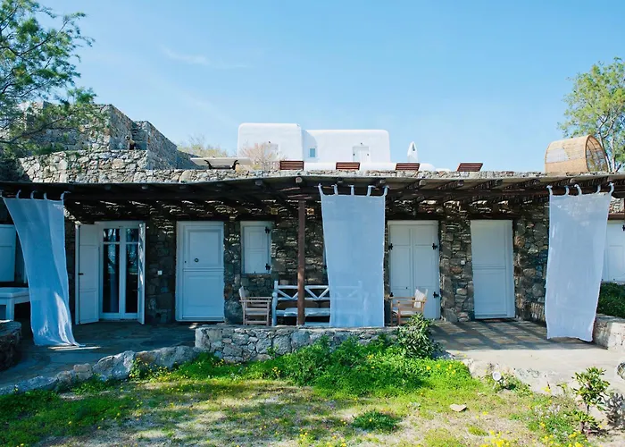 Dreamy Boho 5bed With Pool And Ocean View Mykonos Town