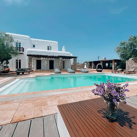 Dreamy Boho 5bed With Pool And Ocean View * Mykonos Town